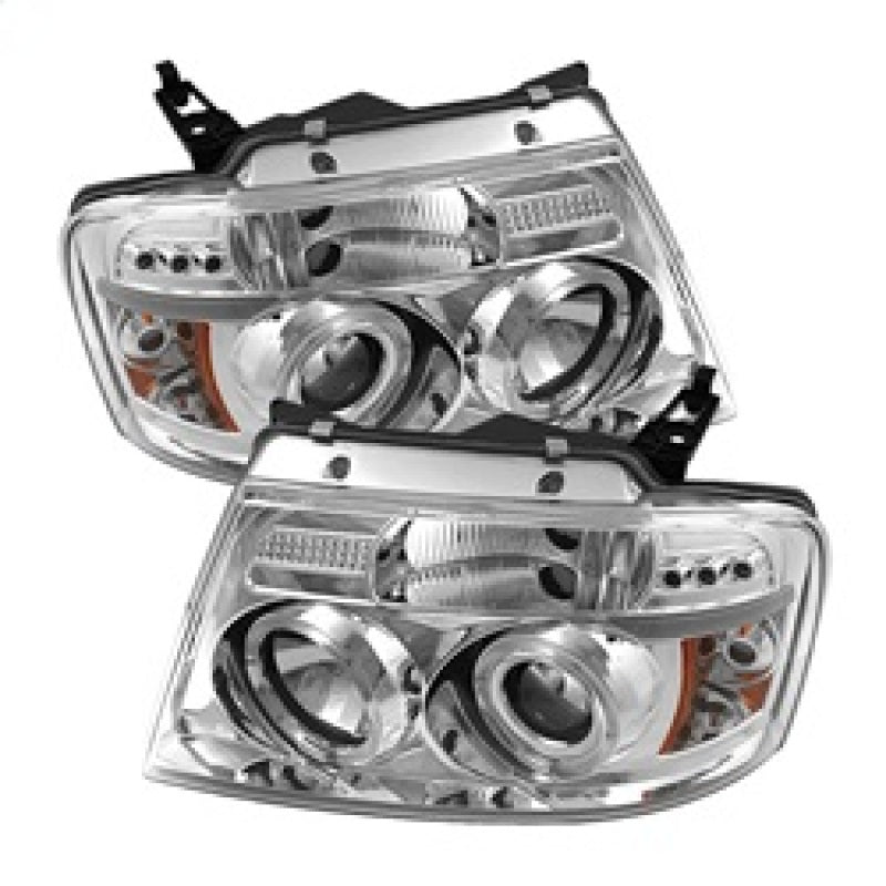 Spyder Ford F150 04-08 Projector Headlights Version 2 LED Halo LED Chrm PRO-YD-FF15004-HL-G2-C - Mammoth Racing -