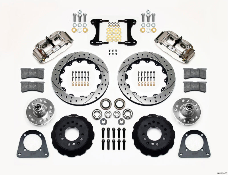 Wilwood Narrow Superlite 6R Front Hub Kit 12.88in Drill Pol Tci-ifs 71-78 (Pinto Based) - Mammoth Racing -