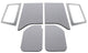 DEI 07-18 Jeep Wrangler JK 2-Door Headliner Complete Kit - Gray - Mammoth Racing -