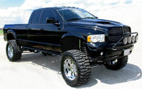 N-Fab Nerf Step 02-08 Dodge Ram 1500/2500/3500 Quad Cab 8ft Bed - Gloss Black - Bed Access - 3in - Mammoth Racing -