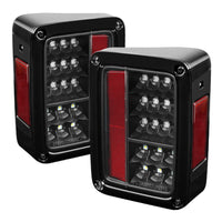 Spyder Jeep Wrangler 07-15 LED Tail Lights Black ALT-YD-JWA07-LED-BK - Mammoth Racing -