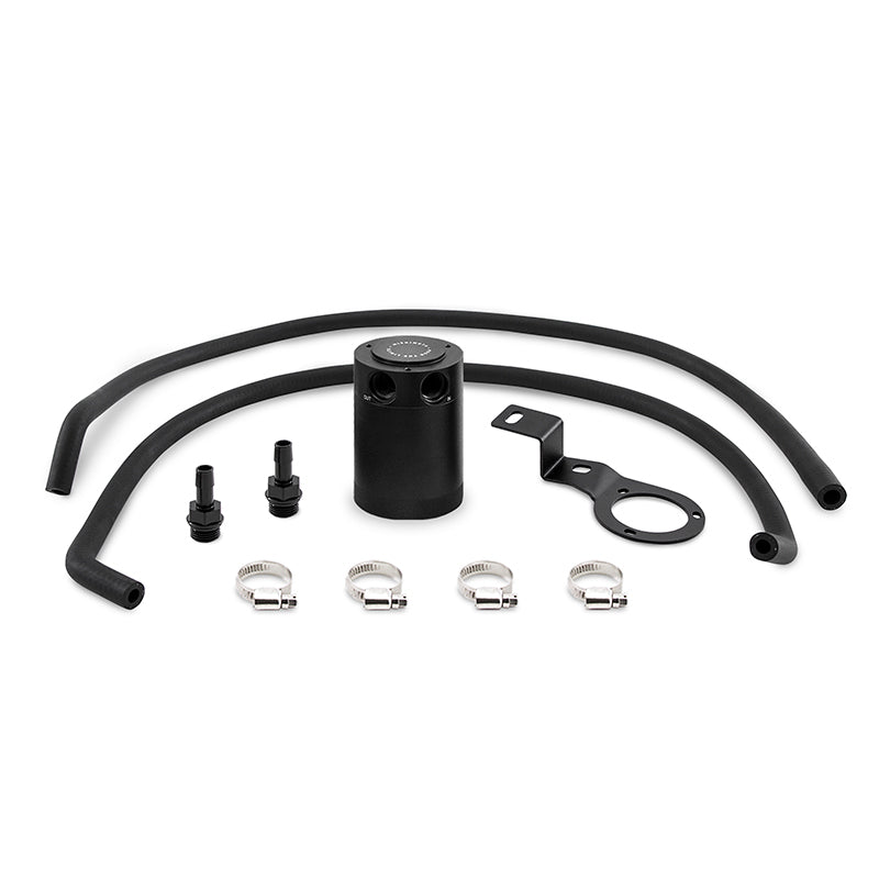 Mishimoto 15-16 Subaru WRX PVC Side Baffled Oil Catch Can - Black - Mammoth Racing -