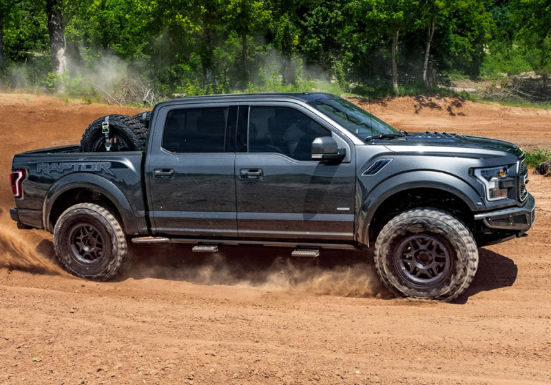 N-Fab 2022 Nissan Frontier CC (All Beds) SRW RKR Rails - Cab Length - 1.75in - Tex. Black - Mammoth Racing -