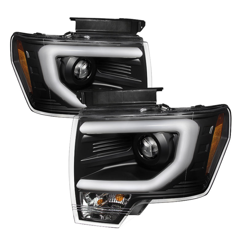 Spyder Ford F150 13-14 Projector Fctry Xenon Model- Light Bar DRL Blk PRO-YD-FF15013-LBDRL-HID-BK - Mammoth Racing -