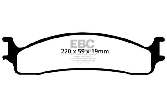 EBC 06-11 Dodge Ram 1500 Mega Cab 2WD Extra Duty Front Brake Pads - My Store