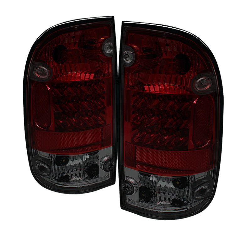 Spyder Toyota Tacoma 95-00 LED Tail Lights Red Smoke ALT-YD-TT95-LED-RS - Mammoth Racing -