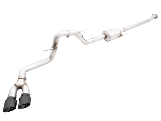 AWE 0FG 21+ Ford F150 Dual Side Exit Cat-Back Exhaust - 4.5in Diamond Black Tips - My Store