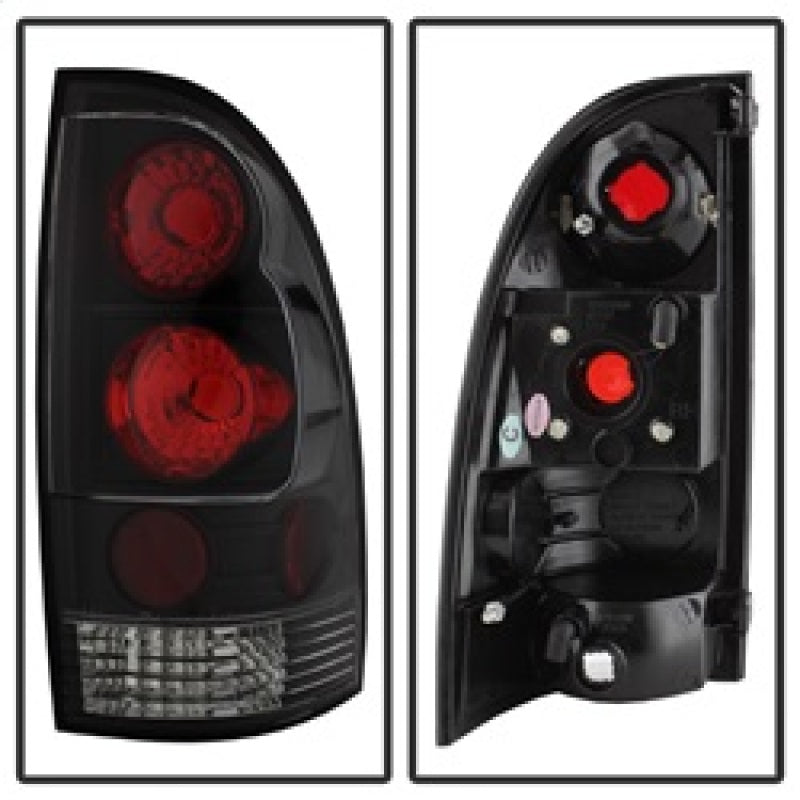 Spyder Toyota Tacoma 05-15 Euro Style Tail Lights Black ALT-YD-TT05-BK - Mammoth Racing -