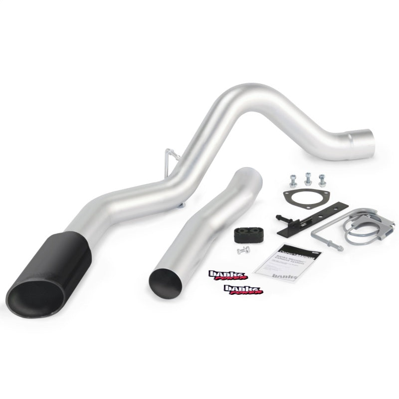 Banks Power 15 Chevy 6.6L LML ECLB/CCSB/CCLB Monster Exhaust System - SS Single Exhaust w/ Black Tip - Mammoth Racing -