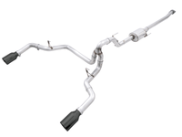 AWE 0FG 21+ Ford F150 Dual Split Rear Cat-Back Exhaust- 5in Diamond Black Tips - My Store