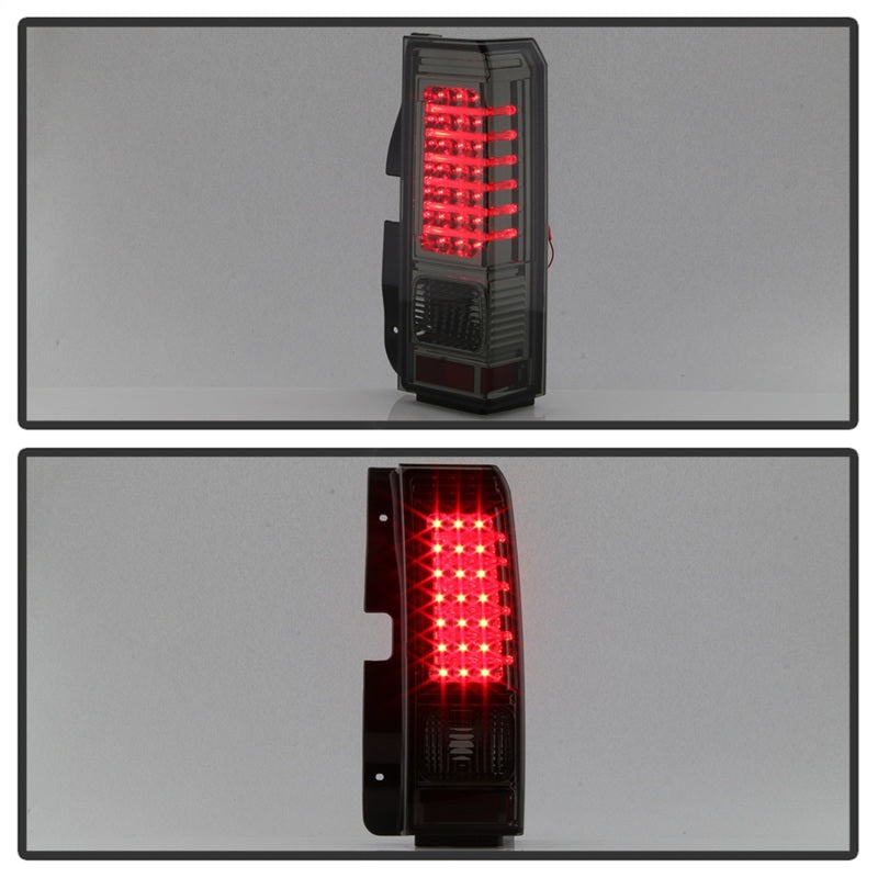 Xtune Hummer H3 06-09 ( Non H3T ) LED Tail Lights Smoke ALT-ON-HH306-LED-SM - Mammoth Racing -