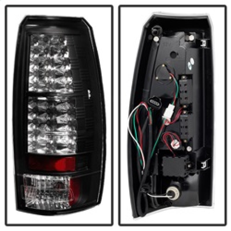 Spyder Chevy Avalanche 07-13 LED Tail Lights Black ALT-YD-CAV07-LED-BK - Mammoth Racing -
