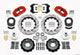 Wilwood Narrow Superlite 6R Front Hub Kit 14.00in Drill Red 1965-1969 Mustang Drum Spindle - Mammoth Racing -