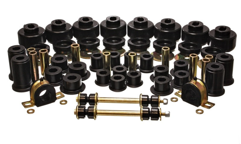 Energy Suspension 99-06 Chevy C1500 New Body Style Silverado 2WD Black Hyper-flex Master Bushing Set - Mammoth Racing -