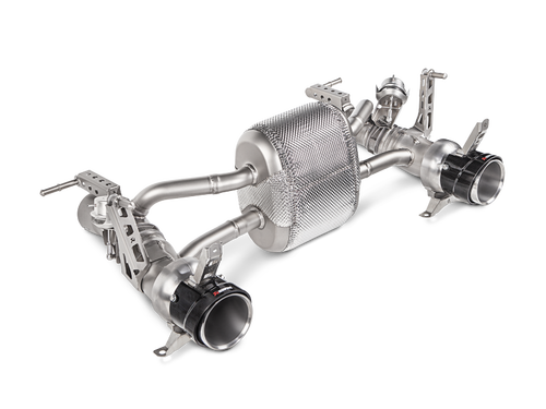 Akrapovic 16-17 Ferrari 488 GTB/488 Spyder Slip-On Line (Titanium) w/ Carbon Tips - My Store
