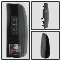 Spyder Ford F150 side 97-03/F250 Super Duty 99-07 LED Tail Lights Blk Smke ALT-YD-FF15097-LED-BSM - Mammoth Racing -