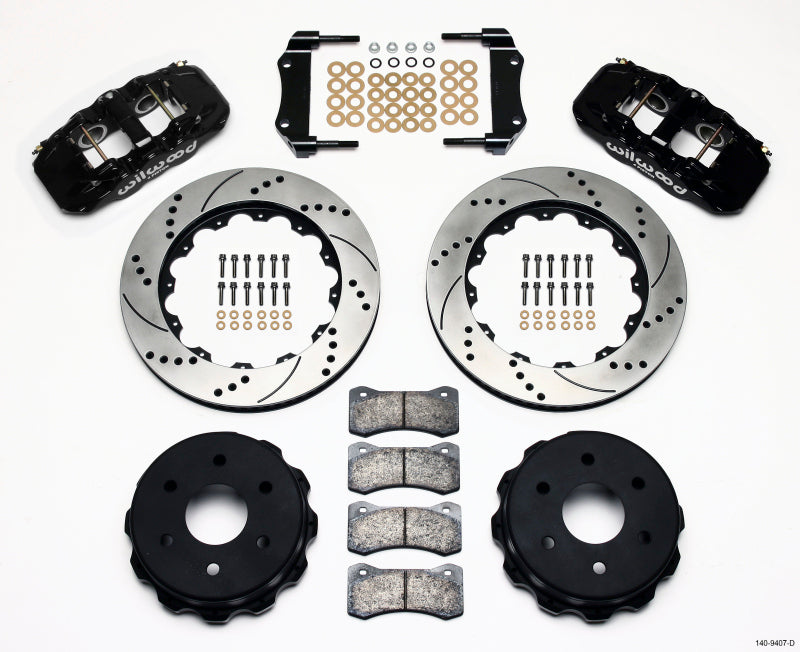 Wilwood Aero4 RearTruck Kit 14.25in Drilled 1999-2010 GM 1500-suv 1 Piston OE Caliper - My Store