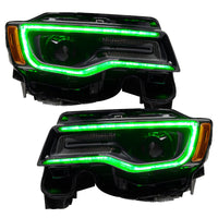 Oracle 14-21 Jeep Grand Cherokee Dynamic Headlight DRL Upgrade Kit - ColorSHIFT - Dynamic - Mammoth Racing -