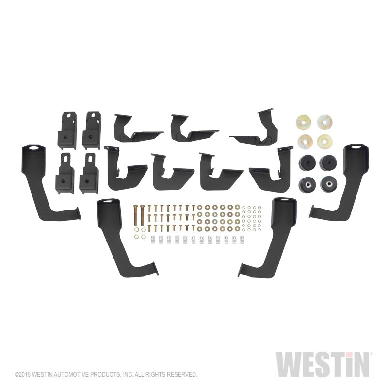 Westin/HDX 07-18 Chevrolet Silverado 2500 6.5ft Drop Wheel to Wheel Nerf Step Bars - Textured Black - Mammoth Racing -
