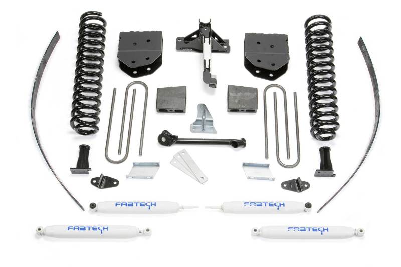 Fabtech 08-16 Ford F250 4WD w/o Factory Overload 8in Basic Sys w/Perf Shks - Mammoth Racing -