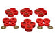 Energy Suspension 81-91 GM Denali XL/Suburban/Yukon XL 2WD/4WD Red Body (Cab) Mount Set - Mammoth Racing -
