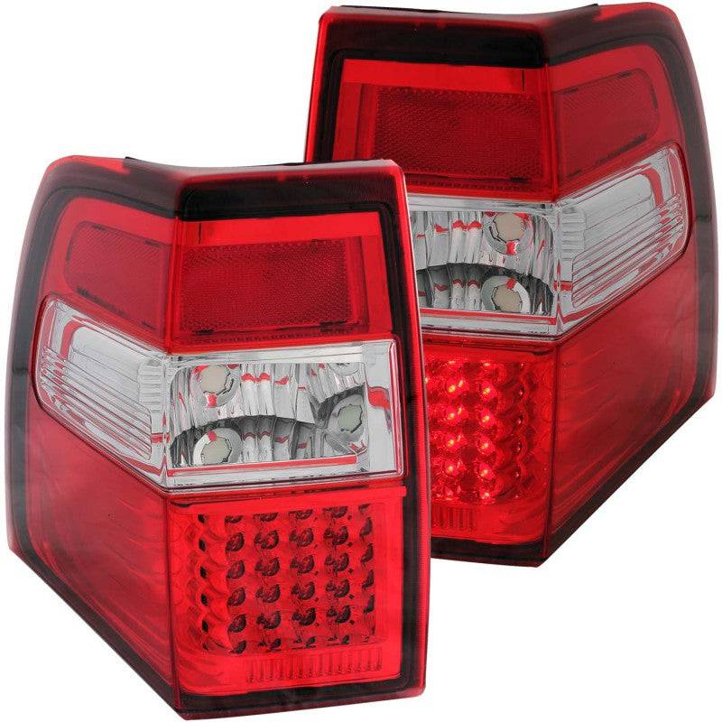 ANZO 2007-2014 Ford Expedition LED Taillights Red/Clear - My Store
