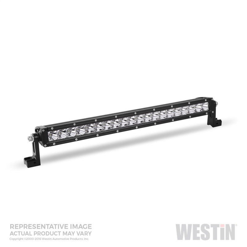 Westin Xtreme LED Light Bar Low Profile Single Row 30 inch Flood w/5W Cree - Black - Mammoth Racing -