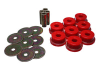 Energy Suspension 05-09 Subaru Legacy Rear Subframe Bushing Set - Red - Mammoth Racing -