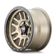 Dirty Life 9309 Canyon Pro 17x9/5x150 BP/0mm Offset/110mm Hub Satin Gold Wheel - Beadlock - Mammoth Racing -