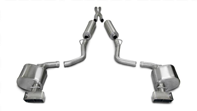 Corsa 09-10 Dodge Challenger R/T 5.7L V8 Manual Polished Xtreme Cat-Back Exhaust - Mammoth Racing -