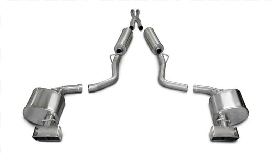 Corsa 09-10 Dodge Challenger R/T 5.7L V8 Manual Polished Xtreme Cat-Back Exhaust - Mammoth Racing -