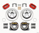 Wilwood Dynapro Lug Mount P/S Park Brake Kit Red Small Ford 2.36in Off Bronco 5 x 5.50 - Mammoth Racing -