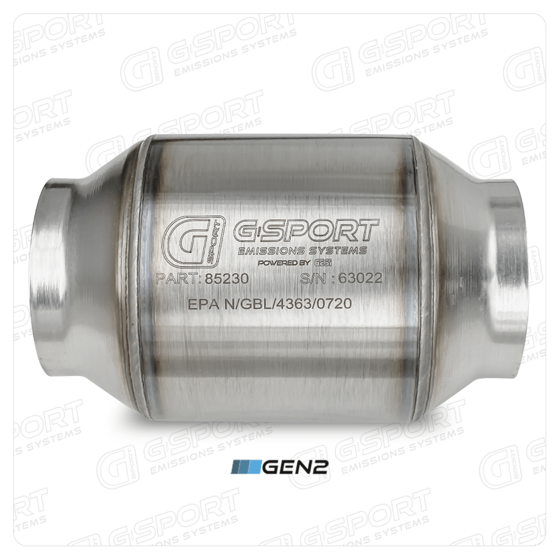 GESI G-Sport 400 CPSI GEN 2 EPA Compliant 3.0in Inlet/Out Catalytic Converter-4.5in x 4in 500-850HP - My Store
