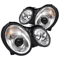 Spyder Mercedes Benz CLK 98-02 Projector Headlights Halogen Model- LED Halo Chrm PRO-YD-MBCLK98-HL-C - Mammoth Racing -