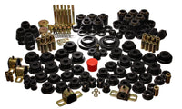 Energy Suspension 97-06 Jeep Wrangler TJ (w/ 1in Body Lift Kit) Black Hyper-Flex Master Bushing Set - Mammoth Racing -