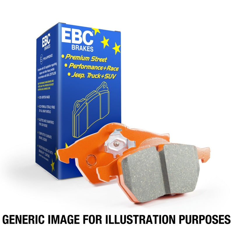 EBC 13-19 Ford Fiesta ST 1.6L Turbo Orangestuff Front Brake Pads - My Store