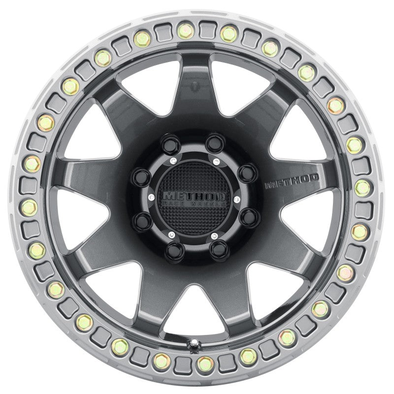 Method Mr108 17x9 -44mm Offset 8x6.5 130.81mm CB Gloss Titanium w/BH-H24125-38 Wheel - Mammoth Racing -
