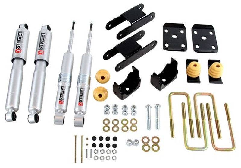 Belltech Lowering KIT 18-20 Chevy Colorado/Canyon All Cab/SB -0-3in F / -4in R w/ Street Perf Shocks - Mammoth Racing -