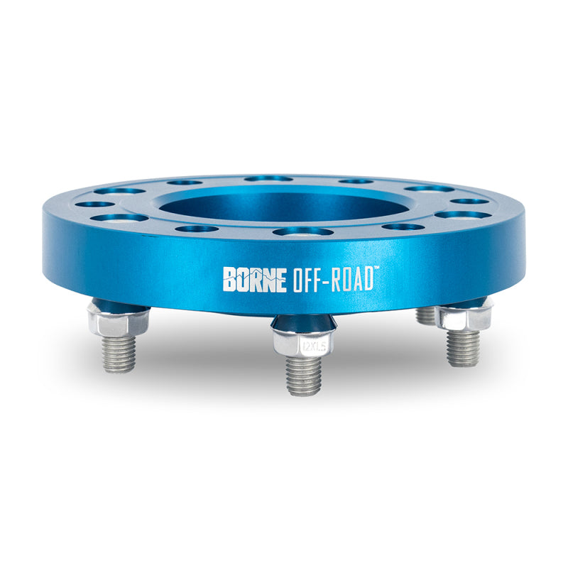 Mishimoto Borne Off-Road Wheel Spacers - 6x139.7 - 78.1 - 38.1mm - M14x1.5 - Blue - Mammoth Racing -