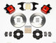 Wilwood Combination Parking Brake Rear Kit 11.00in Red Civic / Integra Drum 2.46 Hub Offset - Mammoth Racing -