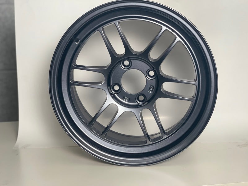 Enkei RPF1 15x8 4x100 28mm Offset 5 Hub Bore Gunmetal Wheel - 11.64Lbs (MOQ 40) - Mammoth Racing -