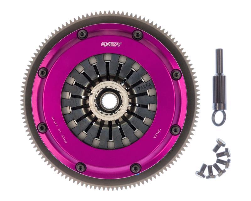 Exedy 1993-1995 Mazda Rx-7 R2 Hyper Twin Carbon-D Clutch Sprung Center Disc Pull Type Cover - Mammoth Racing -
