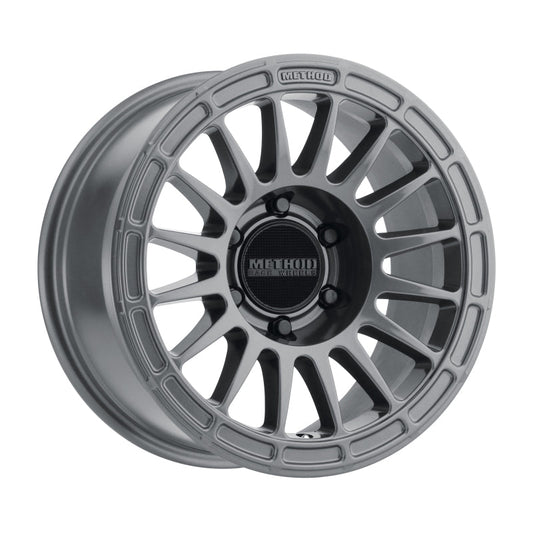 Method Mr314 17x7.5 +25mm Offset 6x5.5 106.25mm CB Gloss Titanium Wheel - Mammoth Racing -