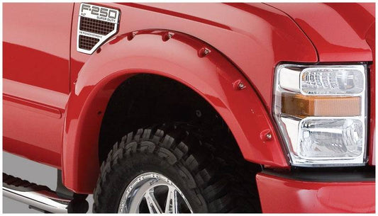 Bushwacker 08-10 Ford F-250 Super Duty Pocket Style Flares 2pc - Black - Mammoth Racing -