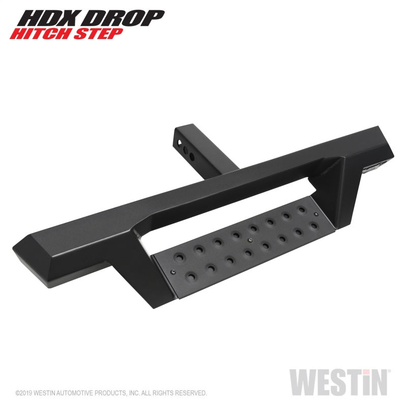Westin HDX Drop Hitch Step 34in Step 2in Receiver - Textured Black - Mammoth Racing -