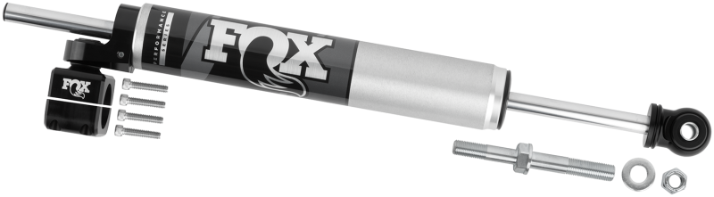 Fox 2007+ Jeep JK 8.2in 2.0 Tie Rod Clamp Steering Stabilizer - Mammoth Racing -