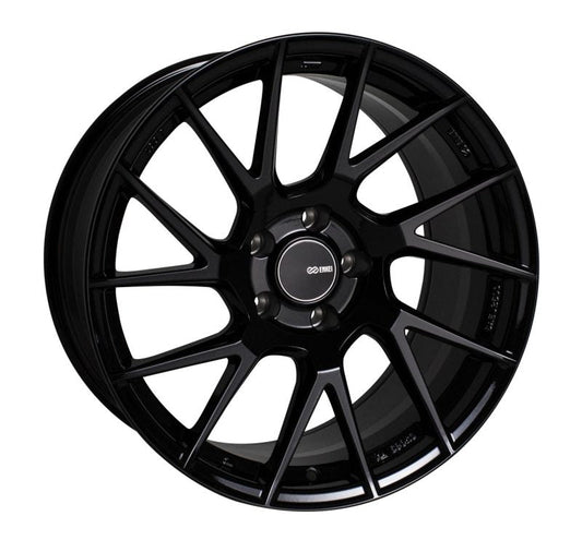 Enkei TM7 18x8.0 5x114.3 35mm Offset 72.6mm Bore Gloss Black Wheel - Mammoth Racing -