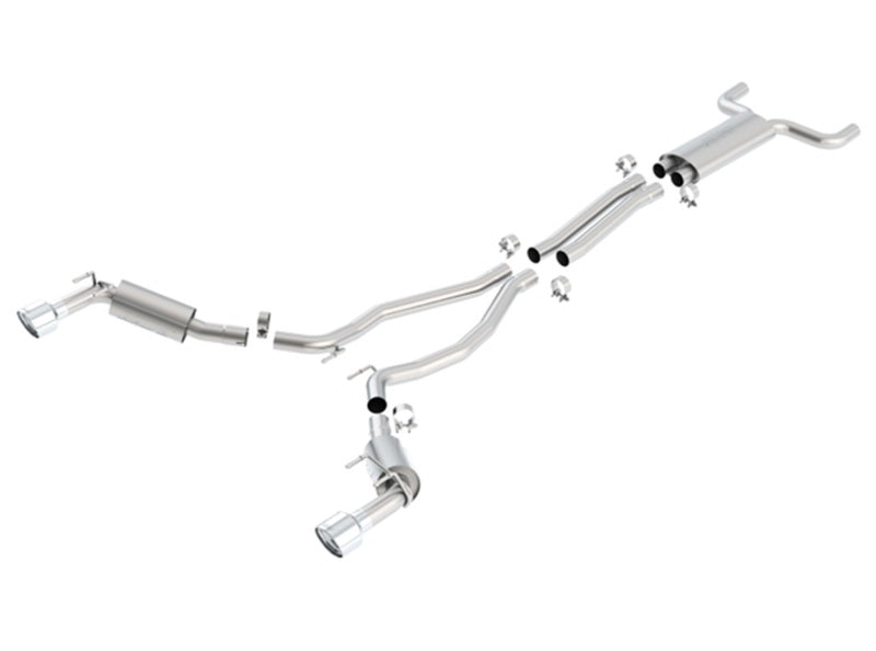 Borla 10-13 Chevy Camaro SS 6.2L V8 Single RoundTip Split Rear Exit S-Type Catback Exhaust - My Store