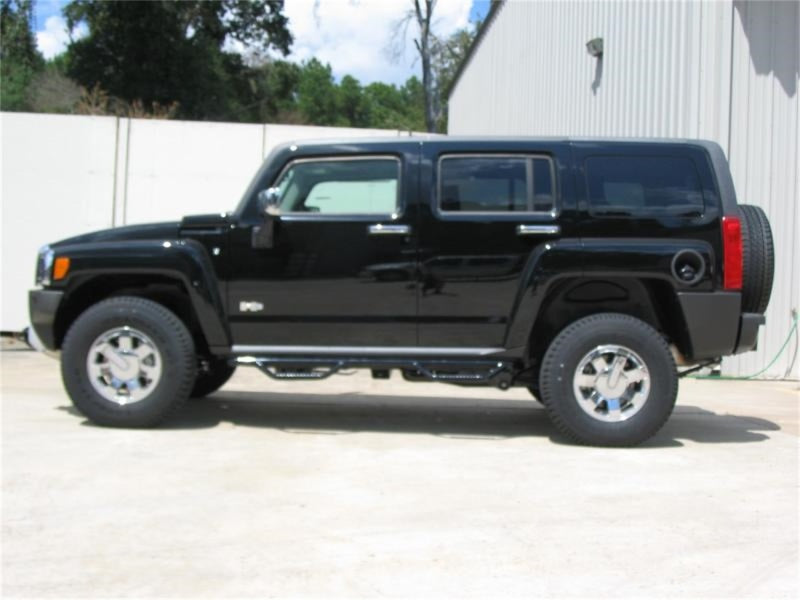 N-Fab Nerf Step 04-10 Hummer H3 SUV 4 Door - Tex. Black - W2W - 3in - Mammoth Racing -