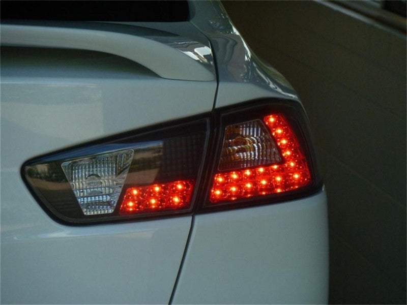 Spyder Mitsubishi Lancer/Evolution X 08-14 LED Tail Lights Smke ALT-YD-MITEVO1008-LED-SM - Mammoth Racing -
